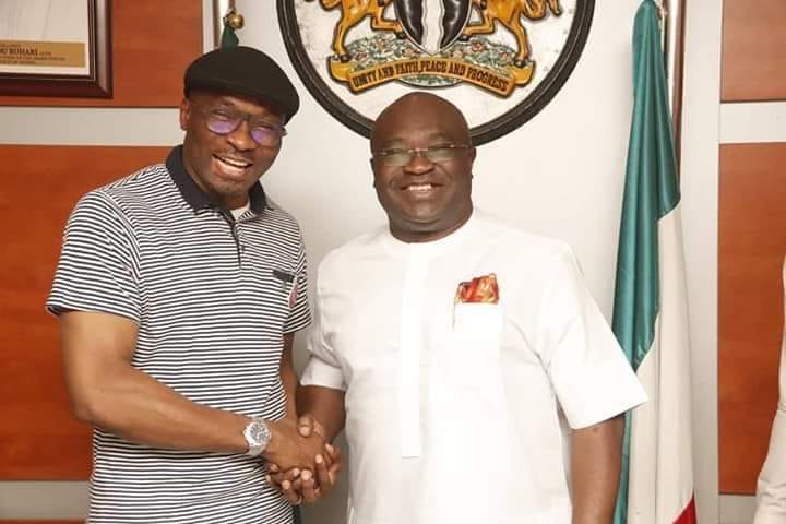 Hon. Benjamin Okezie Kalu with Governor Okezie Ikpeazu