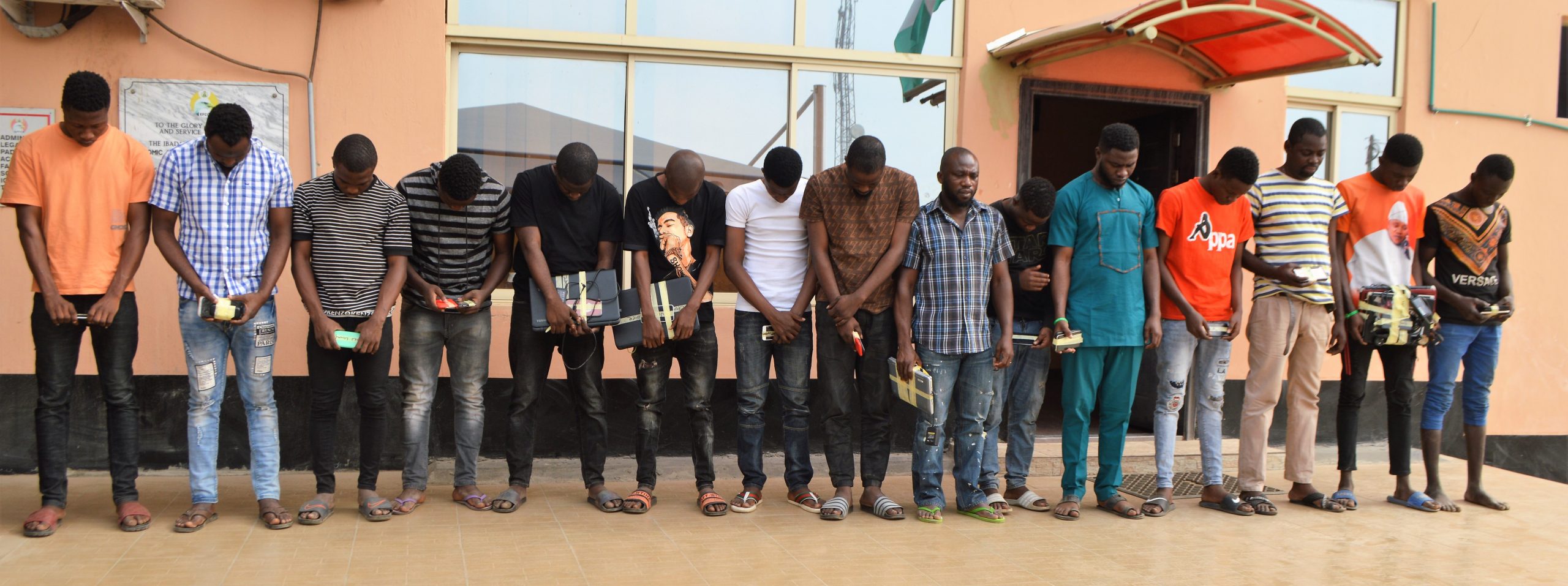 EFCC Nabs Two Brothers, 13 others for Alleged Internet Fraud