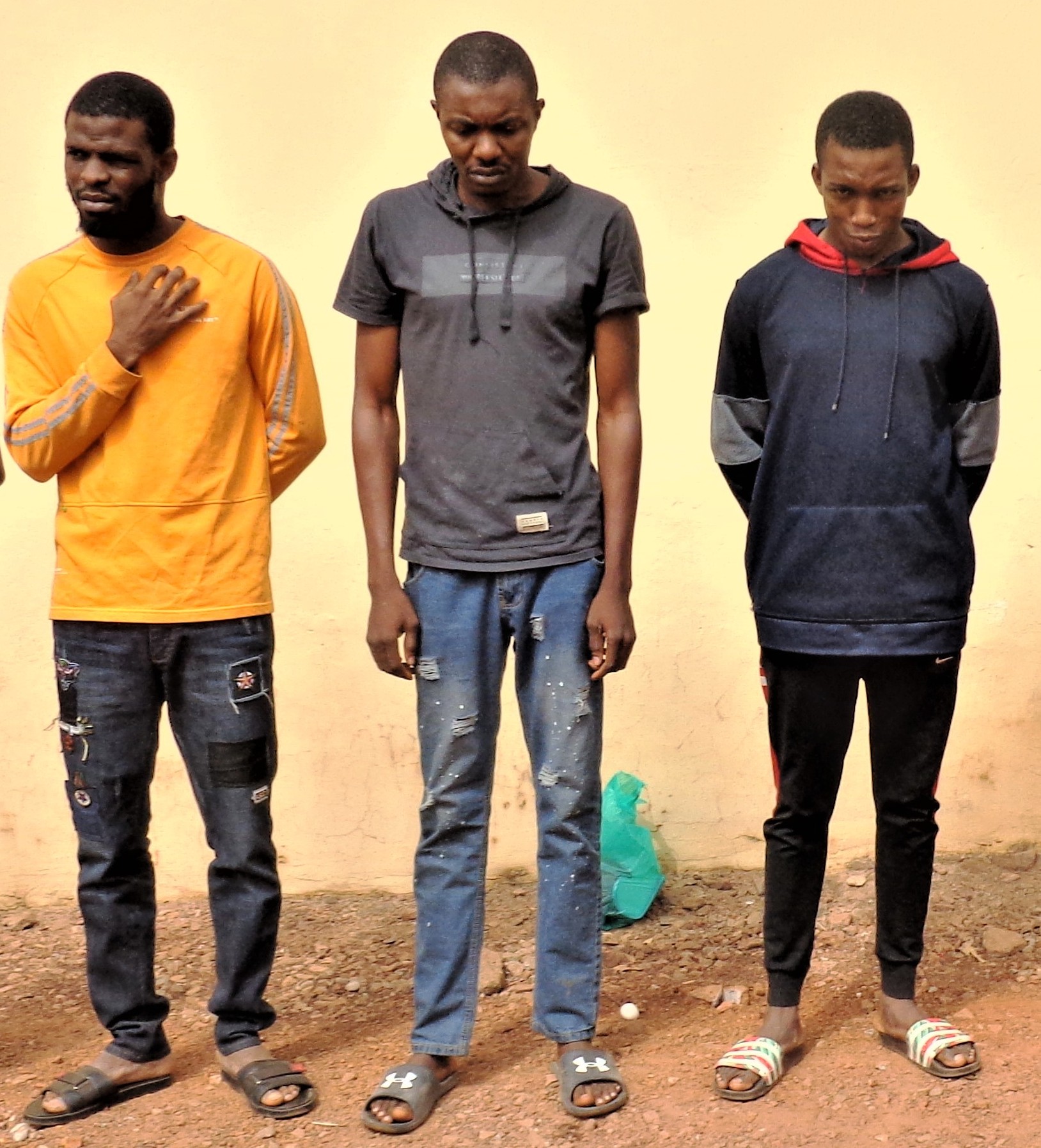 Three of the arraigned suspected Fraudsters