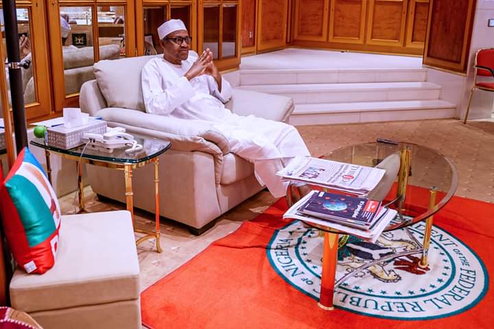 Buhari Meets Minister Of Health, NCDC DG In Abuja [Photos, Video]