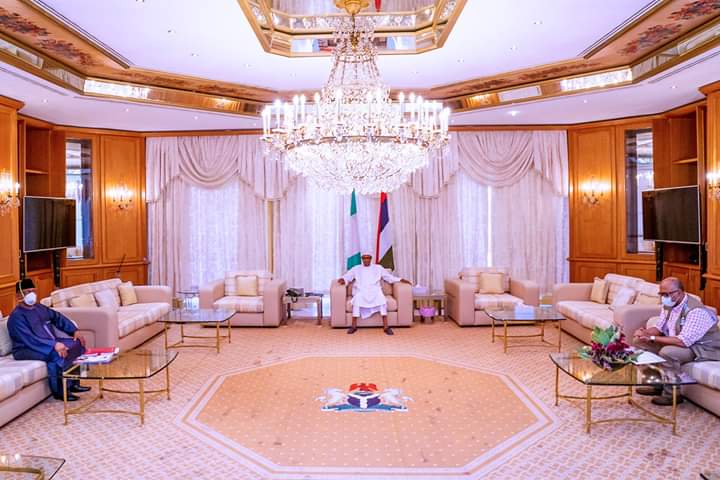 Buhari Meets Minister Of Health, NCDC DG In Abuja [Photos, Video]