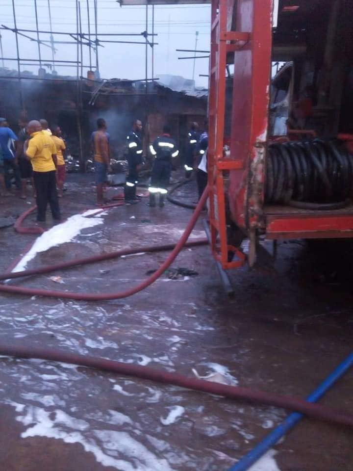 BREAKING: Fire Guts Anambra Market [VIDEO]