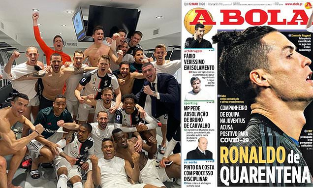 Ronaldo In Quarantine In Madeira After Daniele Rugani Positive Coronavirus Test