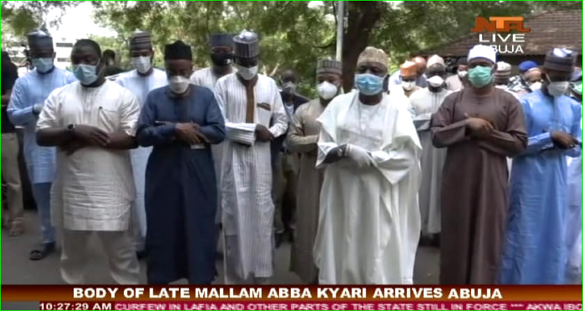 Abba Kyari’s Body Arrives Defence Guest House In Maitama, Abuja [Photos, Video]