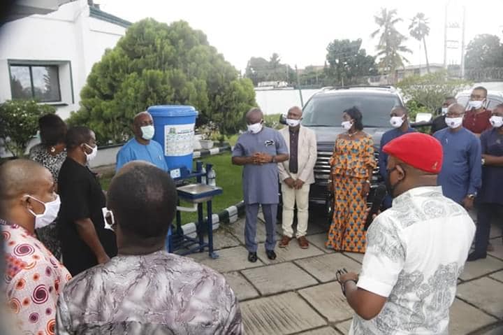 Abia Polytechnic Produces Semi Automated Hand-washing Machines, Others, Donates To State Govt