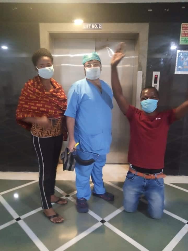 INDIAN DOCTORS SAVE LIFE OF NIGERIAN ODINAKA EMMANUEL AFTER SUCCESSFUL GASTRIC CANCER SURGERY (Photos)