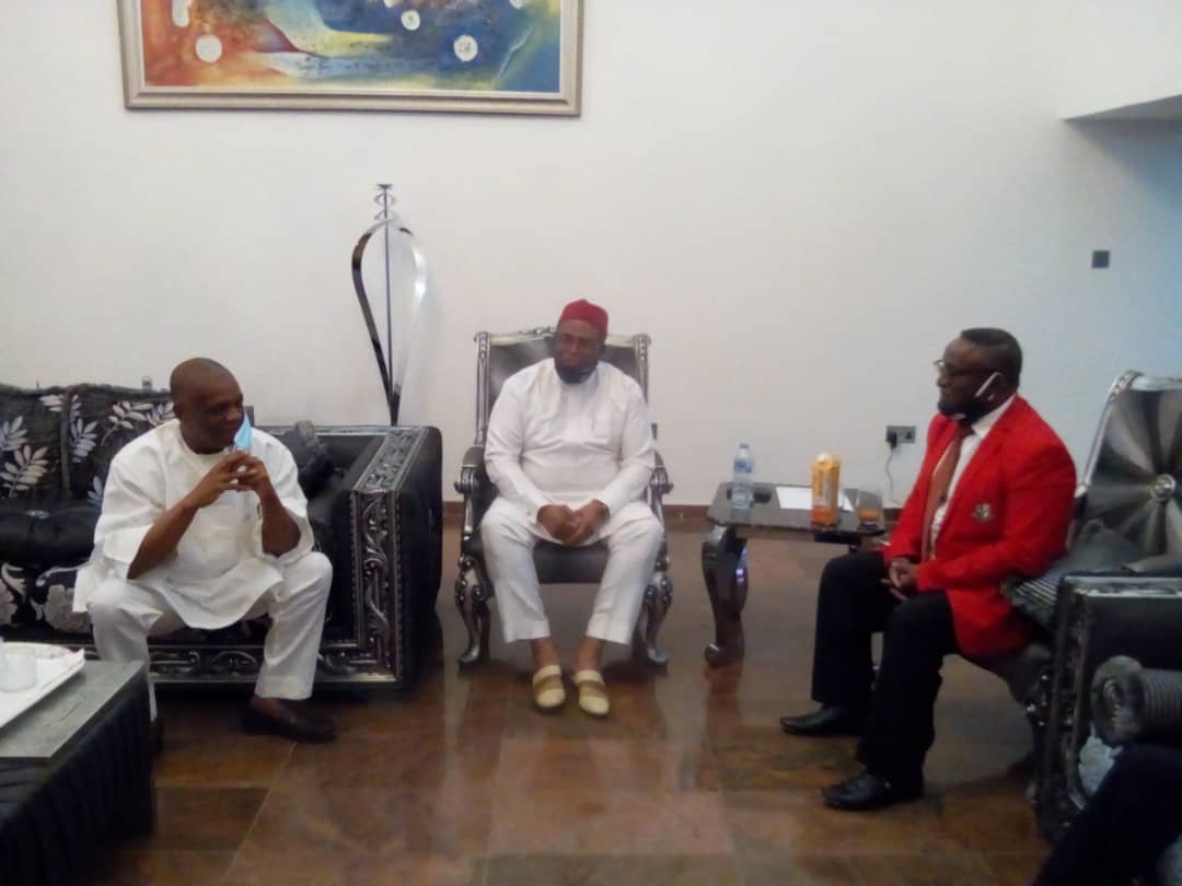 Government College Umuahia Old Boys Visit Senator Kalu In Abuja (Photos)