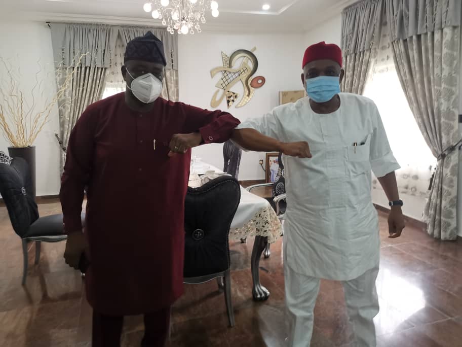 Anyim, Shettima, Suswan, Others Storm Sen Kalu's Residence (Photos)