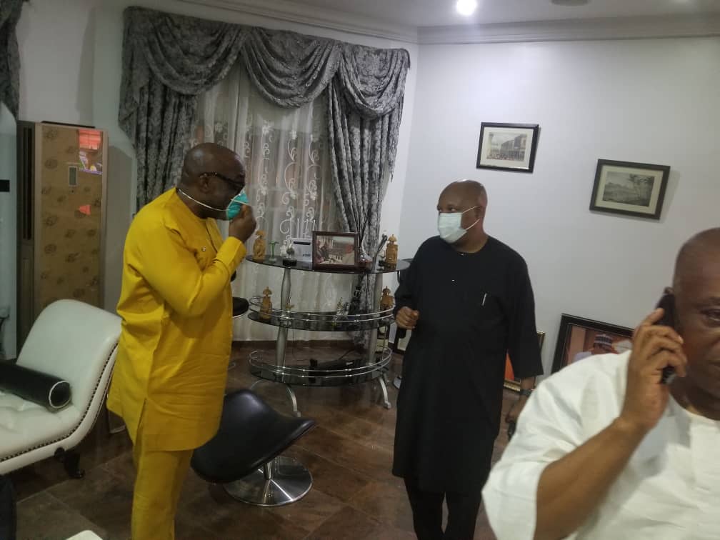 Anyim, Shettima, Suswan, Others Storm Sen Kalu's Residence (Photos)