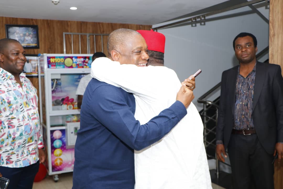 Gov. Umahi Meets Sen Orji Kalu, Hosts Him To Dinner In Abuja (Photos)
