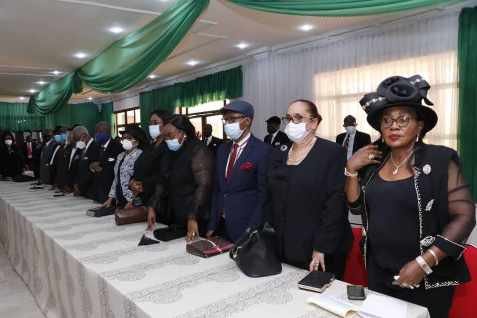 Ikpeazu Swears In Ag Customary Court Of Appeal President, Perm Sec, Charges Them On Performance