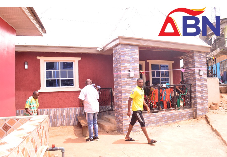 Rain Of Blessings As Samuel Chukwueze Constructs, Furnishes 3 Bedroom Flat For Abia Widow [Photos, Video]