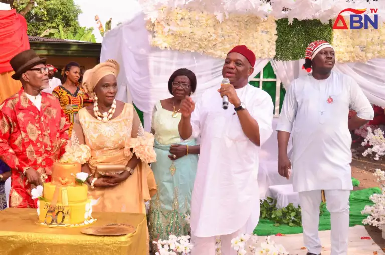 Chief & Lolo Okali’s Marriage Anniversary: Sen. Kalu Promise To Construct More Roads In Ohafia