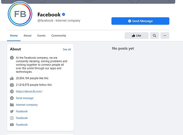Facebook Bans Its OWN PAGE
