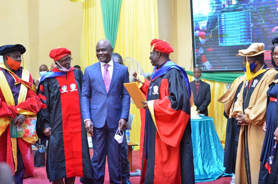 Gregory University: Jonathan Lays Foundation For 1000 Bed Teaching Hospital, Salutes Chancellor