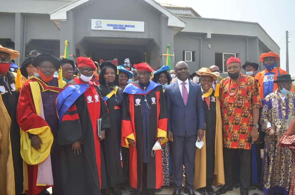 Gregory University: Jonathan Lays Foundation For 1000 Bed Teaching Hospital, Salutes Chancellor