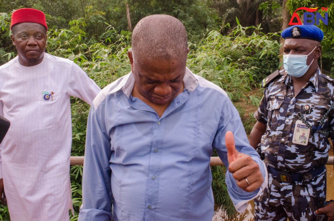 Sen. Kalu Breaks Ancestral Jinx, Takes Water Project To Abia Dep. Gov's Community In Nkporo (Photos, Video)