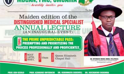 FMC Umuahia To Host MDCAN Inaugural Annual Lecture Wednesday