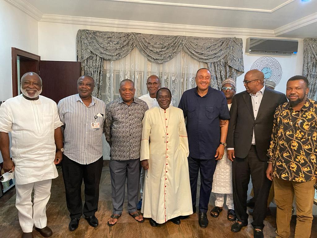 Bishop Kukah Visits Senate Chief Whip Kalu (PHOTOS)