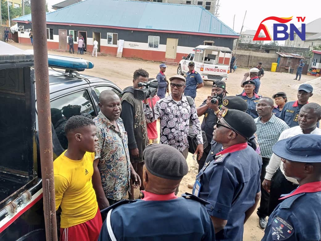 NSCDC Parades 4 Suspects Over Vandalism, Illegal Dealing In Petroleum Products In Abia (Photos)