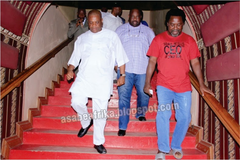 Senator Kalu Mourns TB Joshua, Shares Memorable Photos