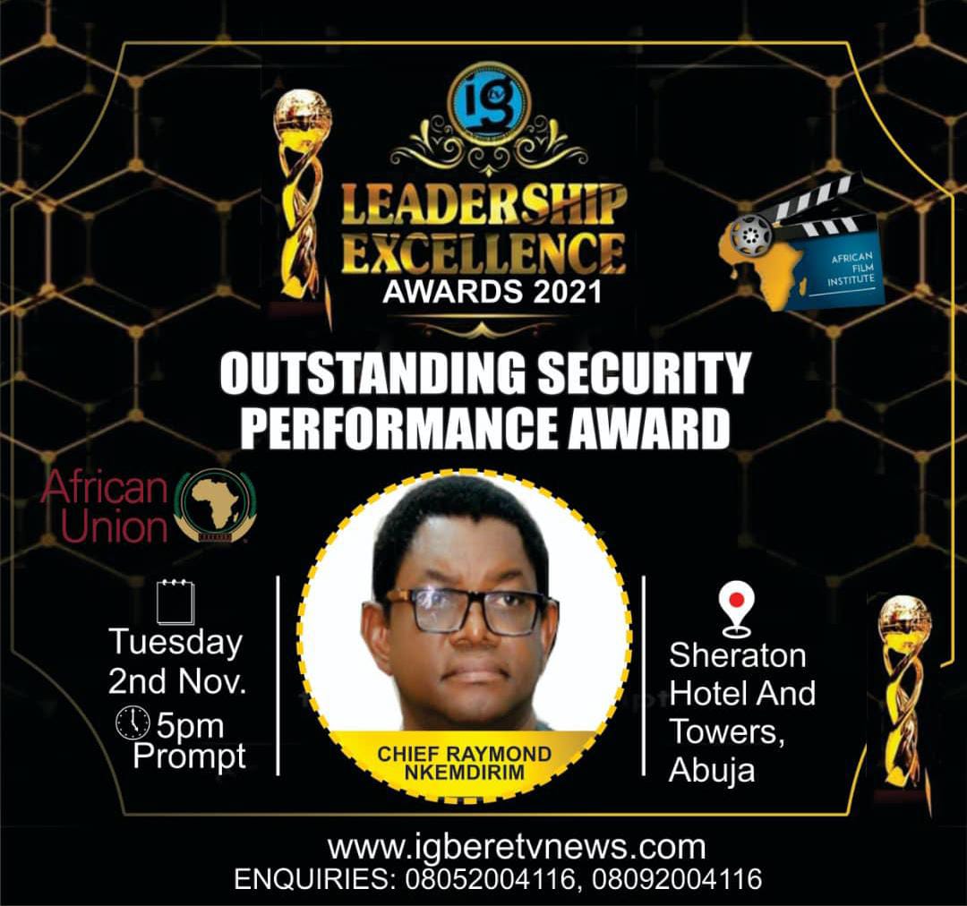 Igbere TV Leadership Excellence award