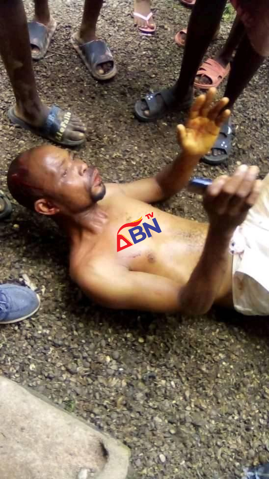 Suspected Ritualists Nabbed In Abia Community Performing 'Juju' In River (Graphic Photos)