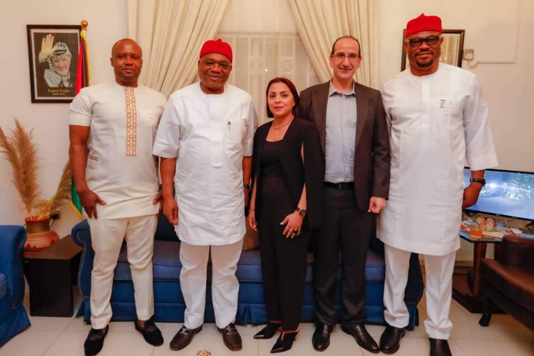 Sen. Orji Kalu Visits Palestinian Ambassador, Prays For An End To 54 Years Israeli–Palestinian Conflict (Photos)