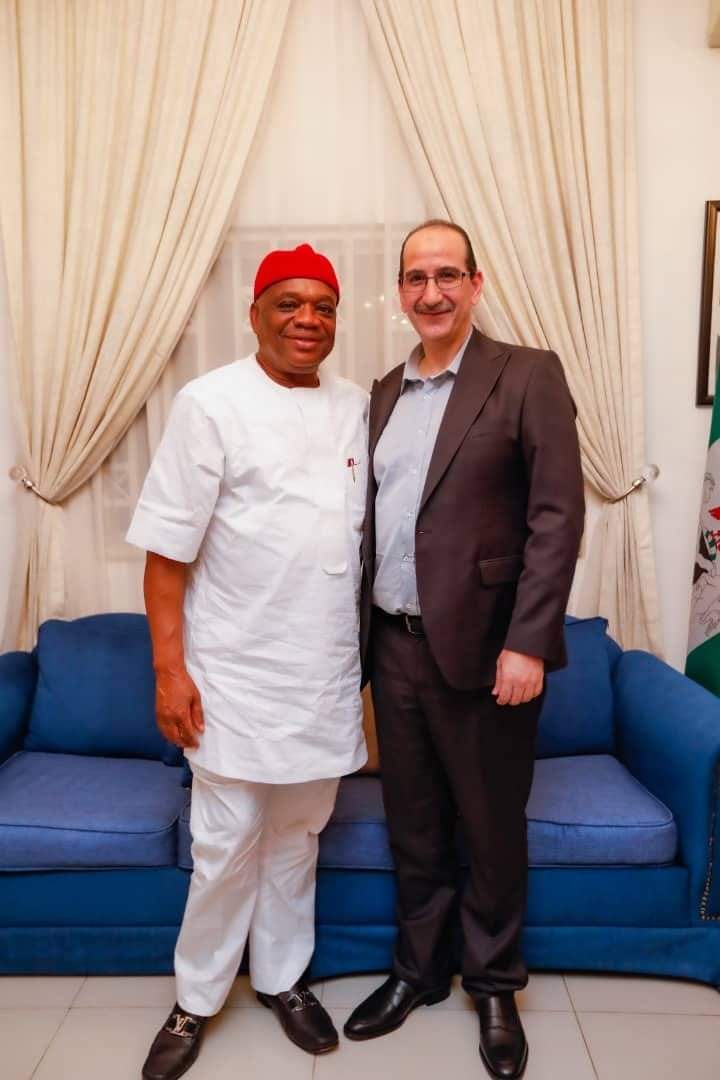 Sen. Orji Kalu Visits Palestinian Ambassador, Prays For An End To 54 Years Israeli–Palestinian Conflict (Photos)