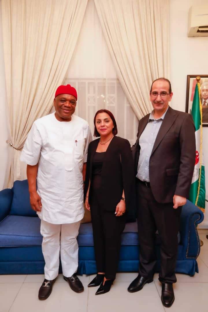 Sen. Orji Kalu Visits Palestinian Ambassador, Prays For An End To 54 Years Israeli–Palestinian Conflict (Photos)