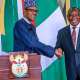 President Buhari Receives South African President Ramaphosa In Aso Rock Amid Omicron COVID-19 Concerns