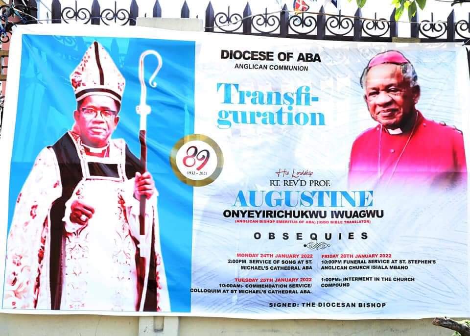 Ikpeazu Mourns Bishop Iwuagwu, Recollect Role Anglican Cleric Played In Translating Bible To Igbo Language