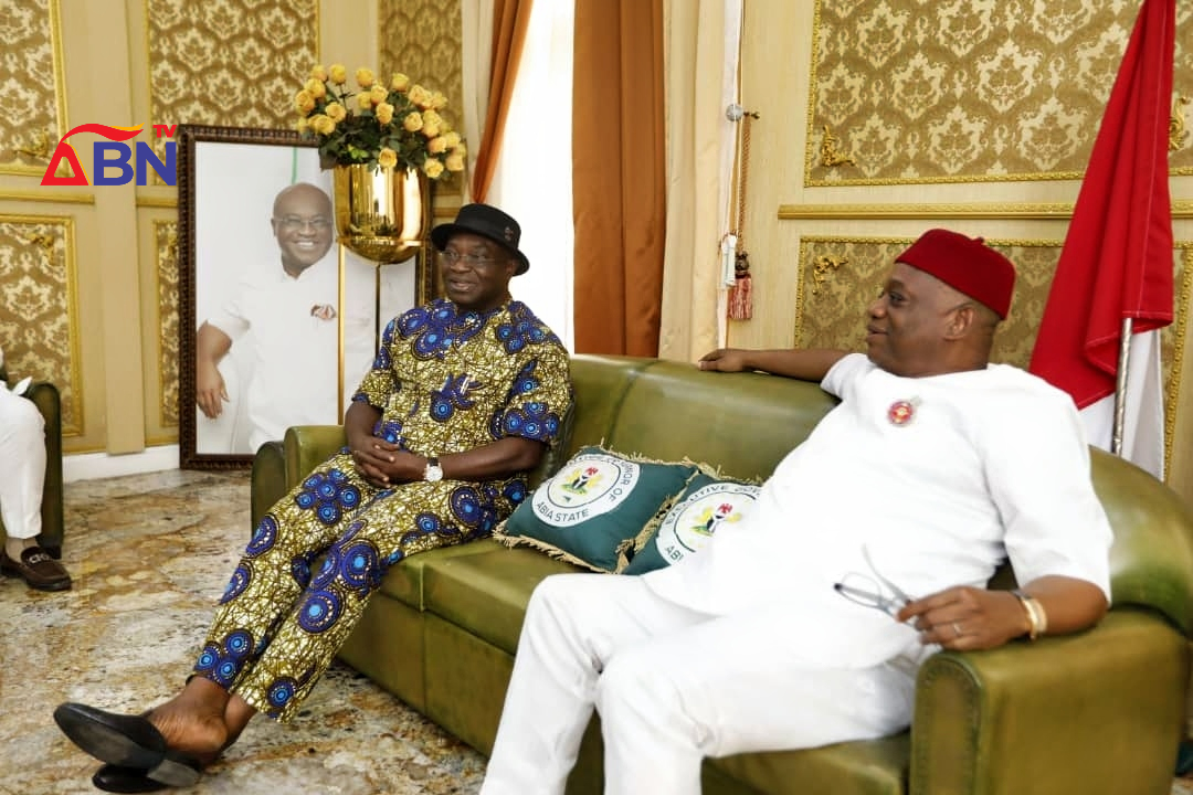 Sen. Orji Kalu, Ikpeazu In Closed Door Meeting (Photos)