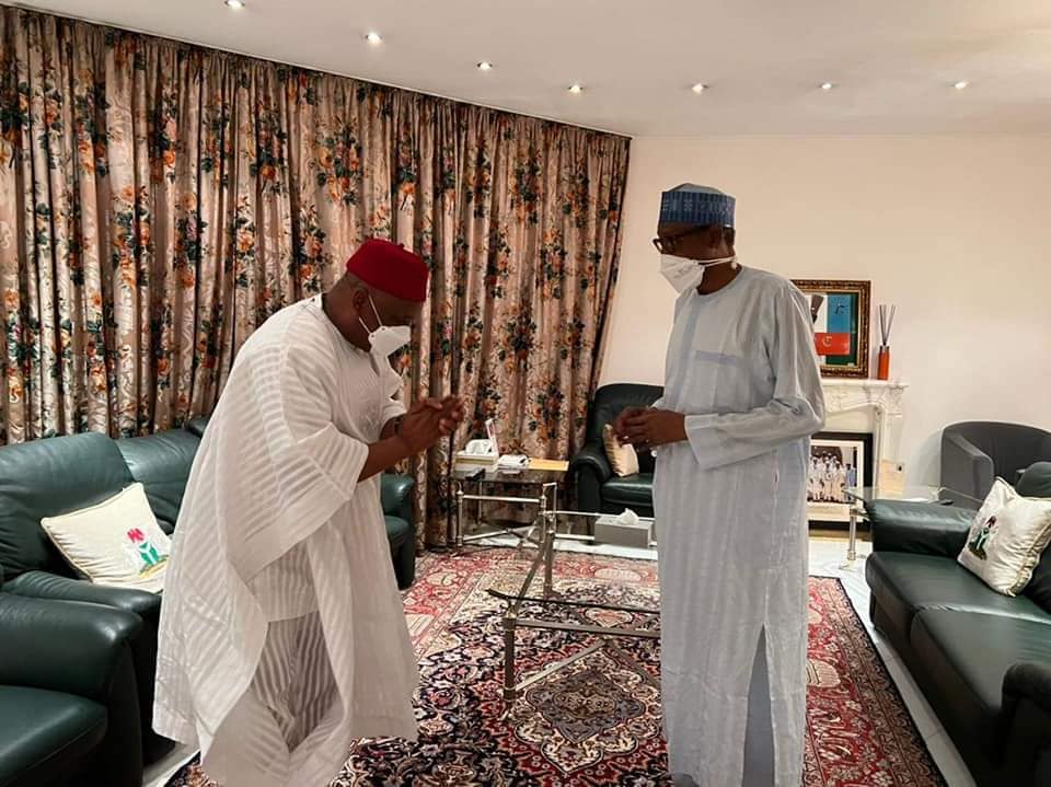 2023 Presidency: Sen. Orji Kalu In Closed Door Meeting With President Buhari