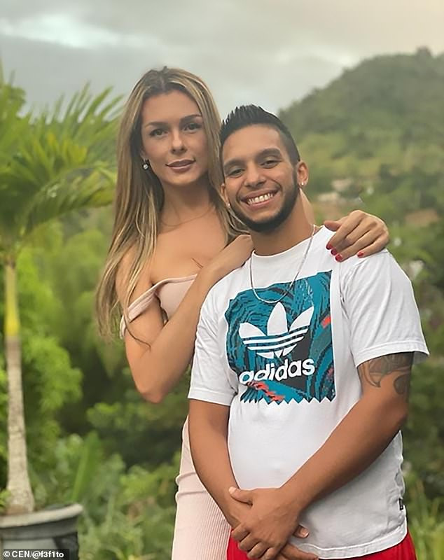 Colombian transgender model shares photo of her husband