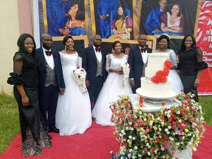 Two sets of triplets marry each other on the same day in Enugu (photos)