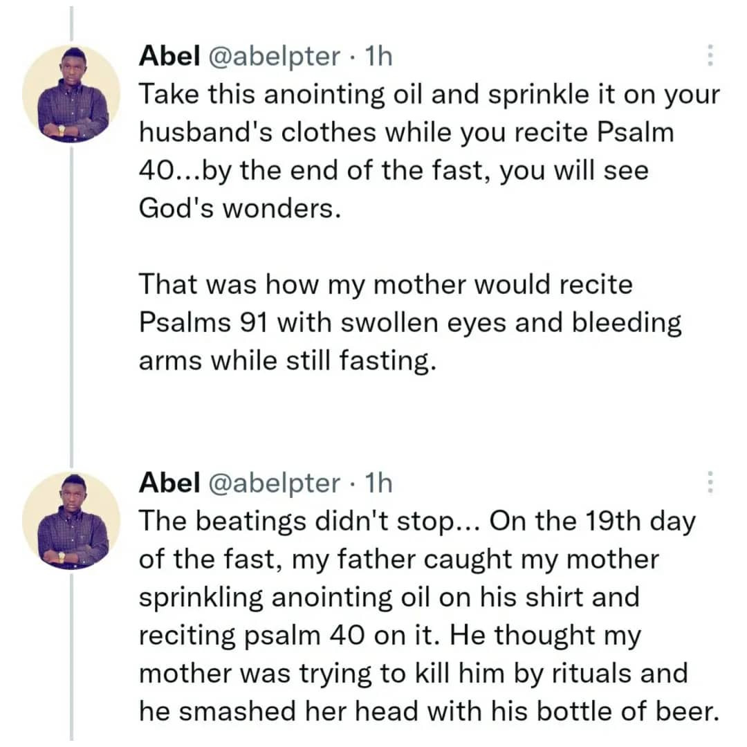 My Mum Remained In Abusive Relationship Till My My Father, A Church Elder Killed Her — Man Speaks
