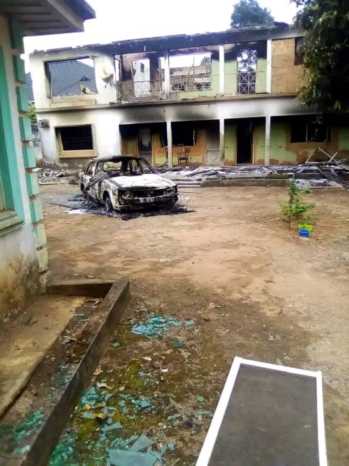 Gunmen Burn Down Imo Justice Commissioner’s Country Home [PHOTOS]