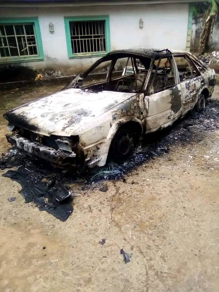 Gunmen Burn Down Imo Justice Commissioner’s Country Home [PHOTOS]