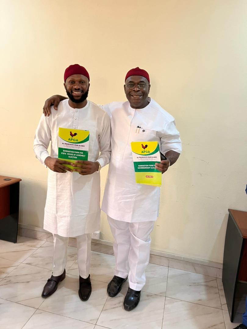 Abia Assembly 2023: Ifeanyi Ogbonna Picks APGA Nomination Form For Arochukwu Constituency