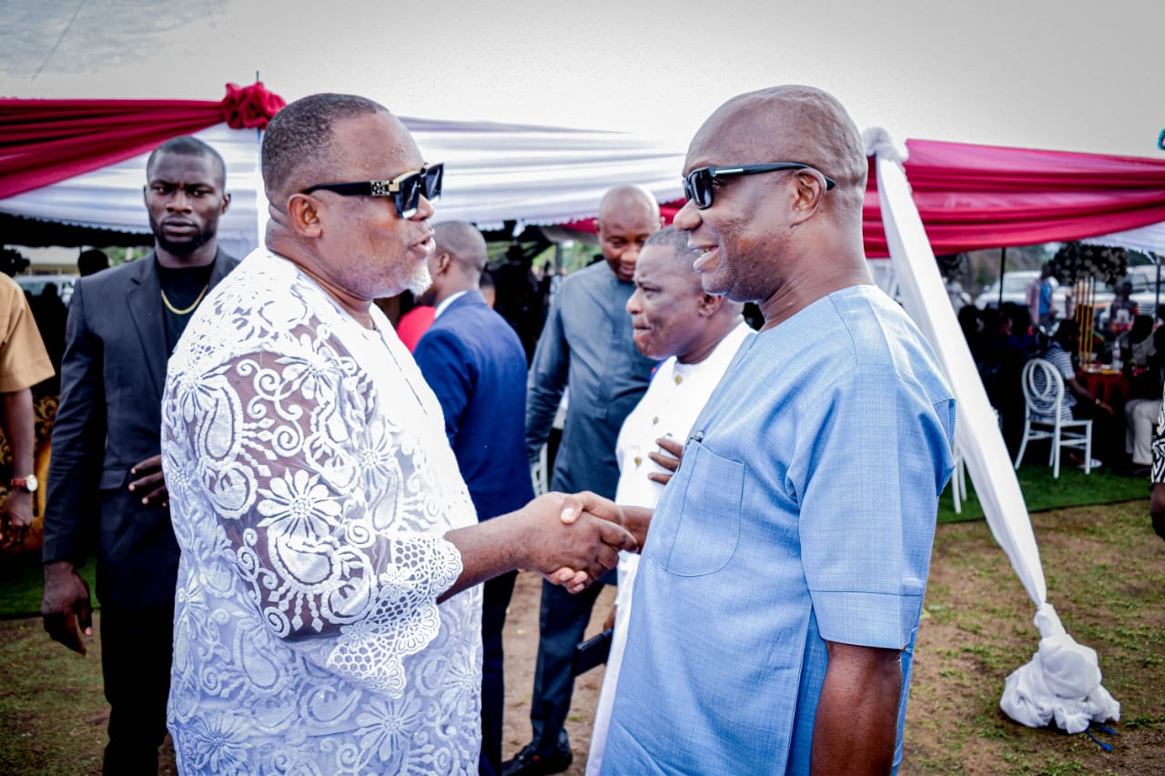 Abia Speaker Orji Condoles With Late Charles Onuzuruike's Family [PHOTOS]