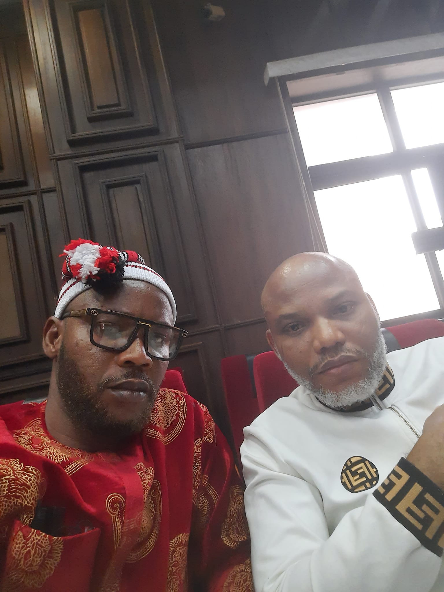 IPOB Leader, Nnamdi Kanu Arrives Court For Trial [PHOTOS]
