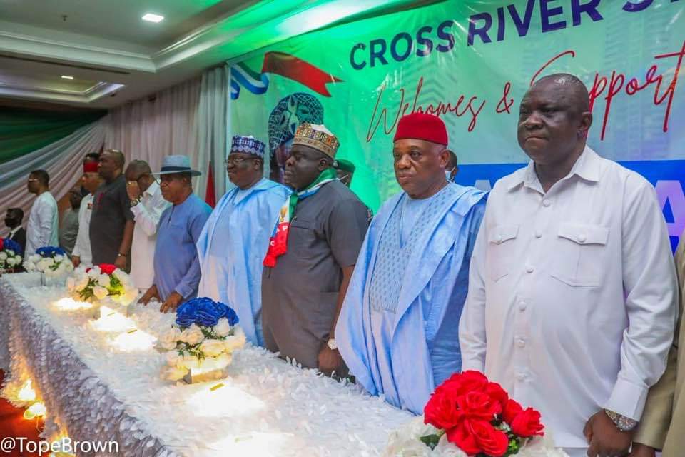 2023 Presidency: Lawan, Orji Kalu In Calabar, Meet Delegates Ahead Of APC Primaries