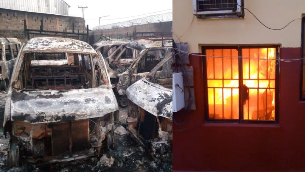 Hoodlums Set EEDC Office Ablaze In Anambra (PHOTOS)