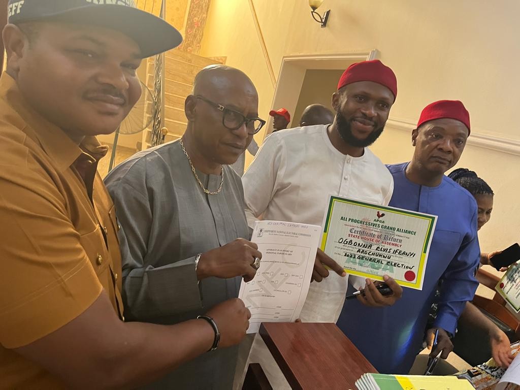 Abia Assembly: Ifeanyi Ogbonna Receives APGA Certificate Of Return