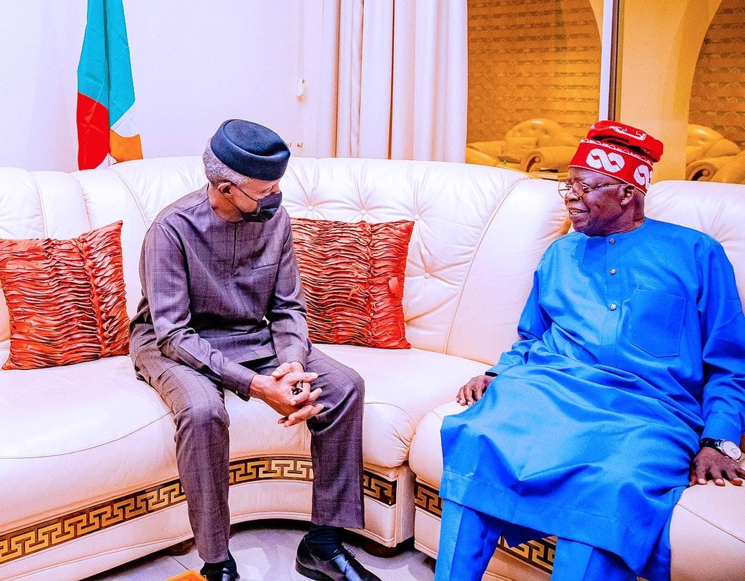 Bola Tinubu Visits Osinbajo (PHOTOS)