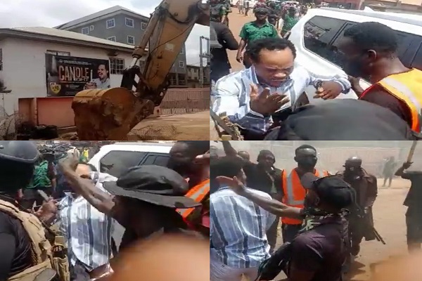 Popular Prophet Odumeje Beaten As Church Gets Demolished In Anambra [PHOTOS/VIDEO]