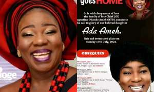 Actress Ada Ameh Set For Burial In Benue [See Poster]