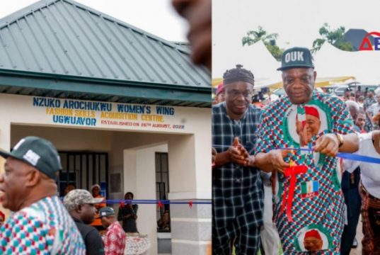 Nzuko Arochukwu Women’s Wing Honours Sen. Kalu As He Unveils Skills Acquisition Centre (Photos) Nzuko Arochukwu Women's Wing Honours Sen. Kalu As He Unveils Skills Acquisition Centre