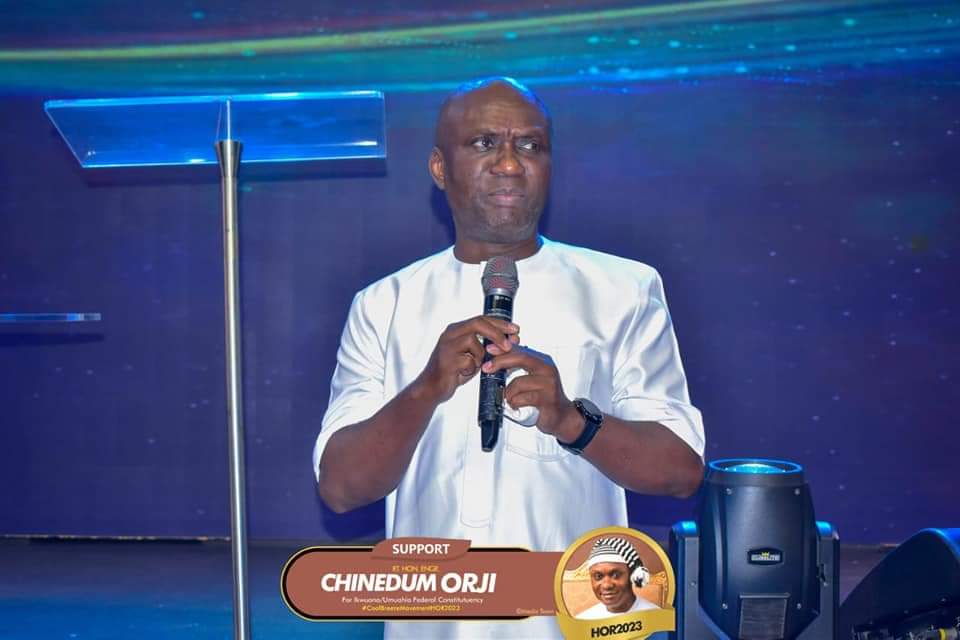 The Speaker of Abia State House of Assembly, Rt Hon Engr Chinedum Enyinnaya Orji earlier today worshipped at Streams of Joy International, Umuahia.